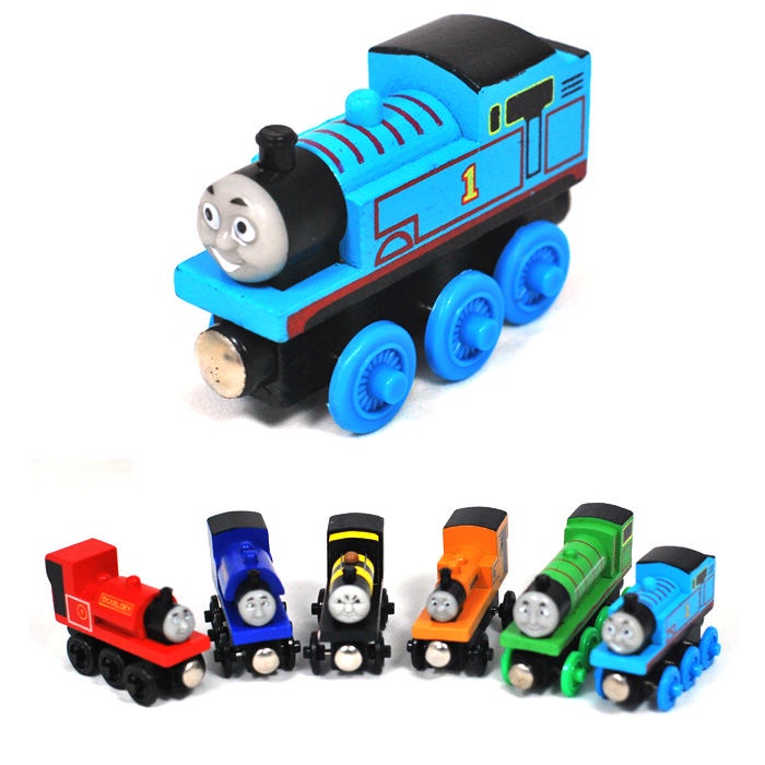 thomas-and-friends-แม่เหล็กไม้-รถไฟเล็ก-ๆ-รถรางไม้-ของเล่นจราจรสําหรับเด็ก-อิเกีย-เฮนรี่-เจมส์-ของเล่นโทมัส-thomas-ของเล่น