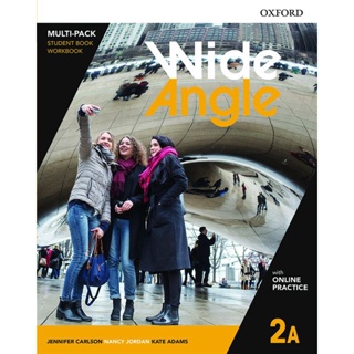 Bundanjai (หนังสือเรียนภาษาอังกฤษ Oxford) Wide Angle American 2A : Student Book+Workbook with Online Practice (P)
