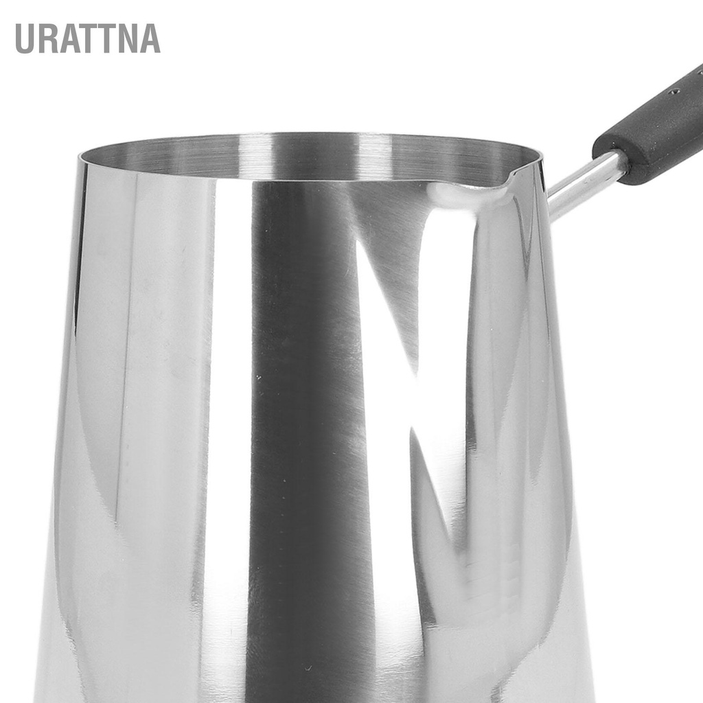 urattna-เครื่องอุ่นเนยมินิหม้อต้มกาแฟสแตนเลส-1000-มล-พร้อมพวยกาสำหรับโฮมคาเฟ่