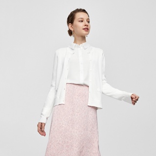 สินค้า G2000 เสื้อคาร์ดิแกนผู้หญิง รูปทรงตรง (REGULAR FIT) รุ่น 2627331101 OFF-WHITE เสื้อคาร์ดิแกน เสื้อผ้า เสื้อผ้าผู้หญิง