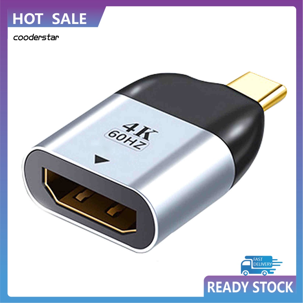 cood-อะแดปเตอร์แปลงสายเคเบิ้ล-usb-type-c-เป็น-hdmi-4k-60hz-สําหรับ-thunderbolt-3