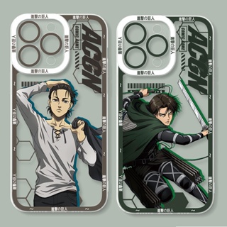 case Samsung Galaxy A24 A14 A33 A73 A34 A54 A74 A70 A22 A01 Note 9 10 Plus 20 S9 S10 S23 S20 FE S21 S22 Ultra 5G เคสโทรศัพท์ใส แบบนิ่ม ลายอนิเมะผ่าพิภพไททัน