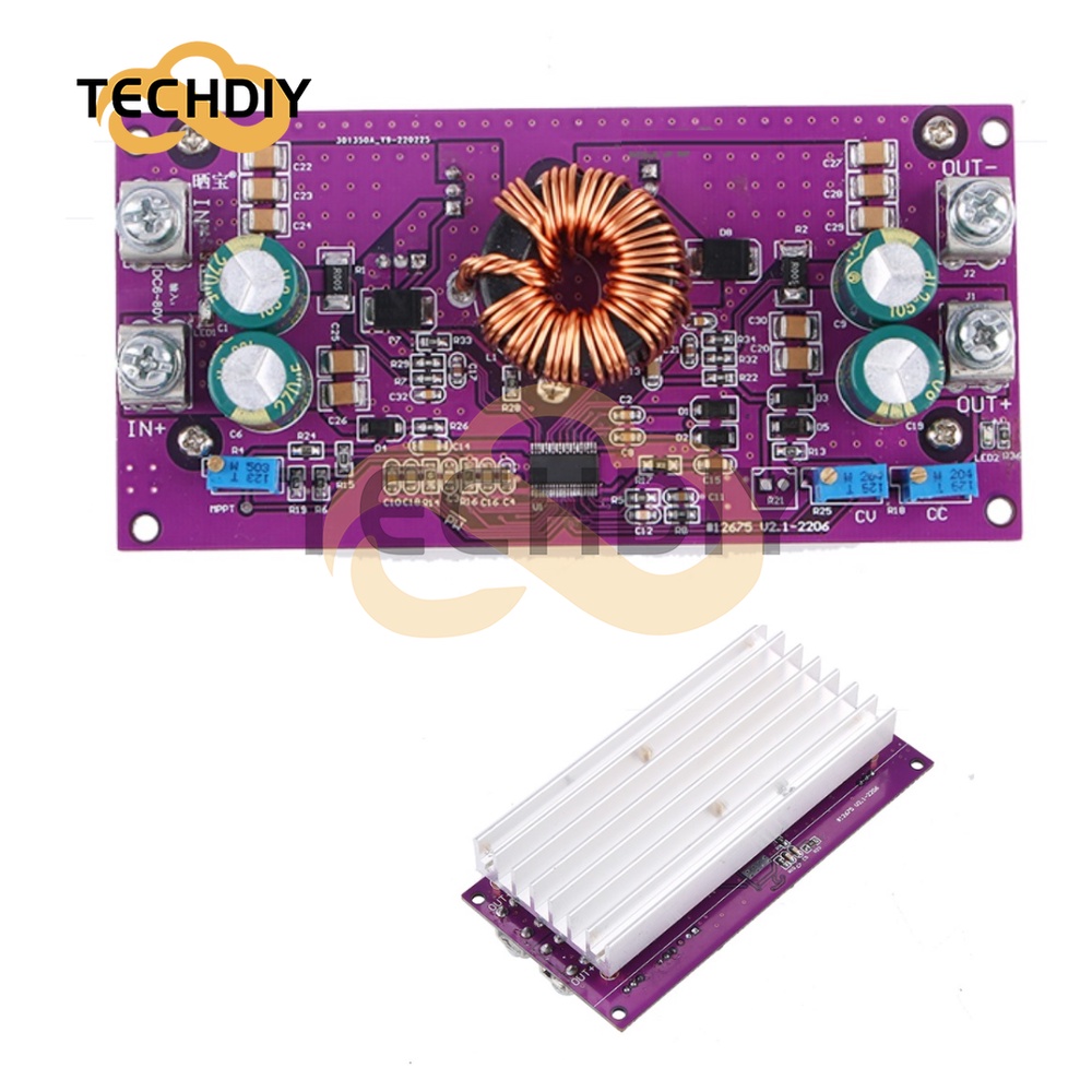 โมดูลควบคุมแรงดันไฟฟ้าอัตโนมัติ 250W LT8705 Solar MPPT CC-CV 20A สามารถ ...