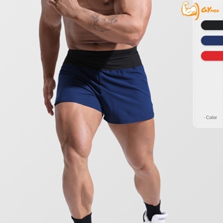 [GYMen]  ผู้ชายกีฬาออกกำลังกายกางเกงขาสั้น  sports shorts Mens  ทรงหลวม แบบแห้งเร็ว ขนาดใหญ่ เหมาะกับใส่ออกกําลังกายบาสเก็ตบอล วิ่งมาราธอน สําหรับผู้ชาย