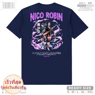 ดูดีนี่ เสื้อยืด ลายอนิเมะ One Piece Nico ROBIN O-Robi Of Hancock สไตล์ญี่ปุ่น x A1654 Kisetsu