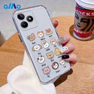 เคสโทรศัพท์มือถือแบบนิ่ม ใส ลายสัตว์อวกาศ สําหรับ Realme 10 Pro+ 9 Pro + 8i 5 5i 6i 7i C3 C2 C17 C11 C15 C12 C20 C21y C25 C30 C31 C33 C35 C55 C53 Narzo 50a 50i