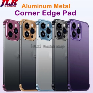 [JLK] Aluminum Black Camera Lens Protection Case For iPhone 14 15 Plus 13 Pro Max 12 iPhone14 14Pro 13Pro 12Pro Protector Cover Phone Accessories