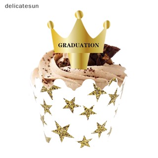 Delicatesun ลูกโป่งกลิตเตอร์ สีทอง สําหรับตกแต่งหน้าเค้ก คัพเค้ก