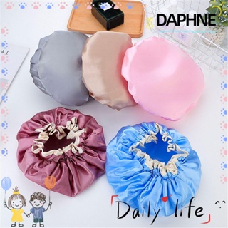 Daphne หมวกคลุมผมอาบน้ํา แบบหนา สองชั้น ยืดหยุ่น สําหรับผู้หญิง