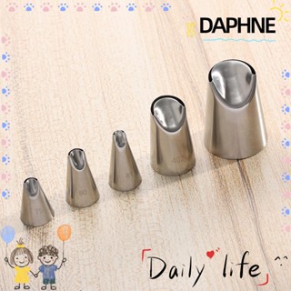 daphne 1 ชิ้น/5 ชิ้นอุปกรณ์ท่อหัวฉีดบีบครีมสําหรับใช้ในการตกแต่งเค้กเบเกอรี่