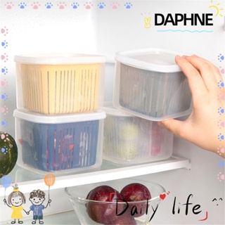 Daphne กล่องปิดผนึกตู้เย็น 2 In1 กล่องเก็บอาหารสดชื่นหลากสี