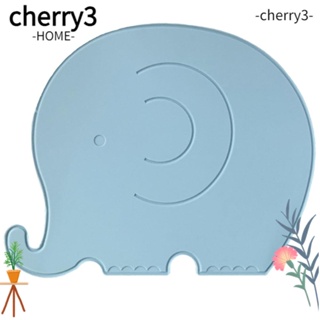 Cherry3 แผ่นรองแก้วซิลิโคน ฉนวนกันความร้อน กันลื่น ลายช้าง สร้างสรรค์ อเนกประสงค์