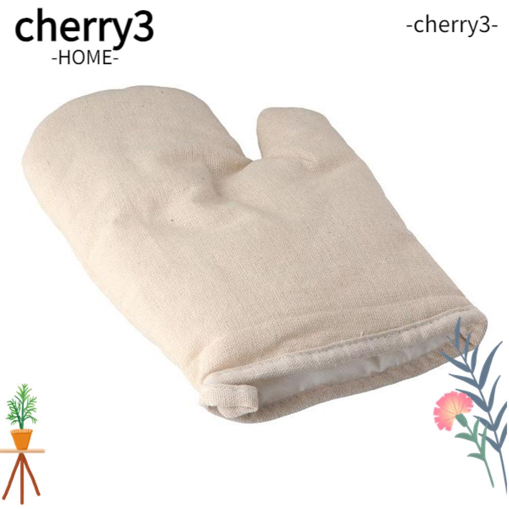 cherry3-ถุงมือผ้าฝ้าย-ผ้าลินิน-ทนความร้อน-สําหรับทําอาหาร-เตาอบไมโครเวฟ