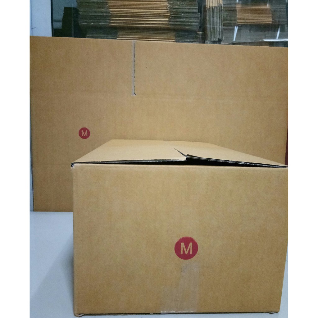ส่งฟรี-กล่องไปรษณีย์-กล่องพัสดุ-เบอร์-m-ขนาด-27x43x20-cm-จำนวน-50-ใบ