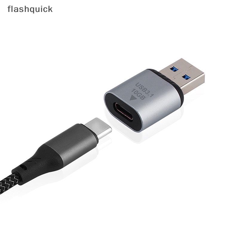 flashquick-อะแดปเตอร์แปลง-otg-ตัวผู้-เป็น-type-c-ตัวเมีย-usb-3-1-10gbps-สําหรับ-macbook-otg-connect-nice
