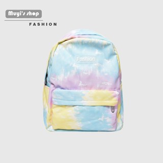 ใหม่ กระเป๋าเป้สะพายหลัง ลายกราฟฟิติ สีตัดกัน สําหรับนักเรียน
