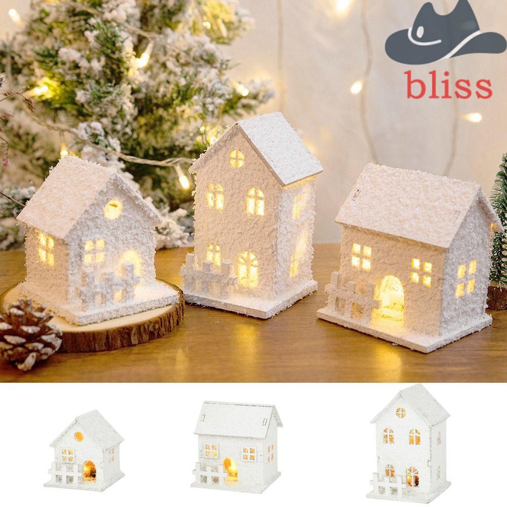 bliss-โคมไฟ-led-รูปปราสาทเกล็ดหิมะ-เรืองแสง-ขนาดเล็ก-สีขาว-สําหรับตกแต่งบ้าน-คริสต์มาส