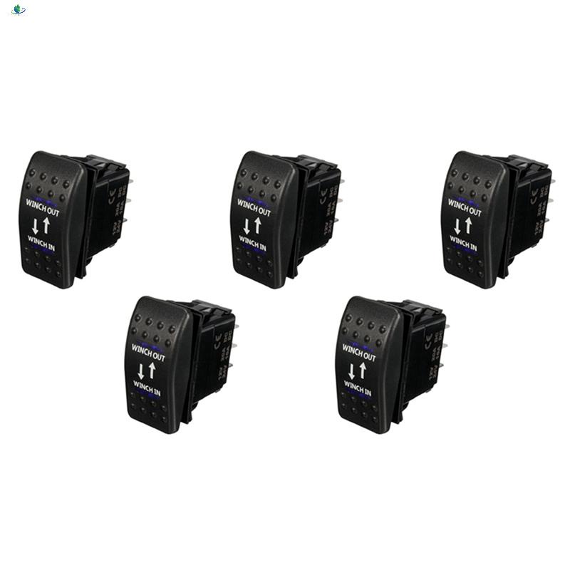 สวิตช์โยกเปิด ปิด เปิด 7 Pin LED 12V 20A สีฟ้า 5 ชิ้น | Shopee Thailand