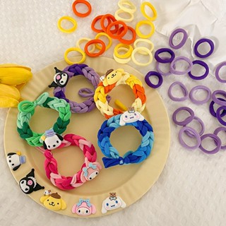 Sanrio สร้อยข้อมือ เชือกถัก แฮนด์เมด DIY เครื่องประดับคู่รัก ผู้หญิง เครื่องประดับผม เมโลดี้ คุโรมิ ซินนาม่อนโรล สร้อยข้อมือ เครื่องประดับ