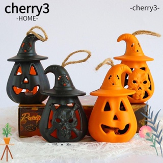 Cherry3 โคมไฟฟักทองฮาโลวีน พร็อพสําหรับตกแต่งบ้าน DIY