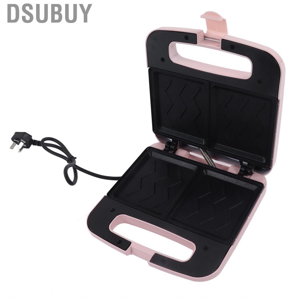 dsubuy-breakfast-machine-full-automatic-double-tray-multifunctional-side-heating-sandwich-maker-home-press-pink