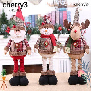 Cherry3 ตุ๊กตาซานตาคลอส กวางเอลก์ ของขวัญ สําหรับตกแต่งบ้าน ต้นคริสต์มาส