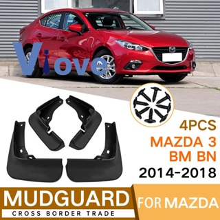 บังโคลนรถยนต์ อุปกรณ์เสริม สําหรับ Mazda 3 BM BN Axela Hatchback 2014-2018 4 ชิ้น