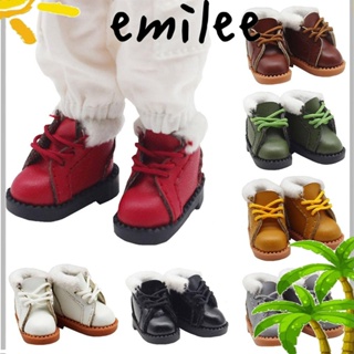 Emilee รองเท้าบูท หนังวัวแท้ 7 สี สําหรับตุ๊กตา 1/11 OB11