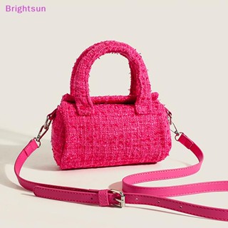 Brightsun กระเป๋าถือ กระเป๋าสะพายไหล่ ทรงโท้ท ขนาดใหญ่ จุของได้เยอะ ลายการ์ตูนบาร์บี้น่ารัก สีชมพู สําหรับเป็นของขวัญ