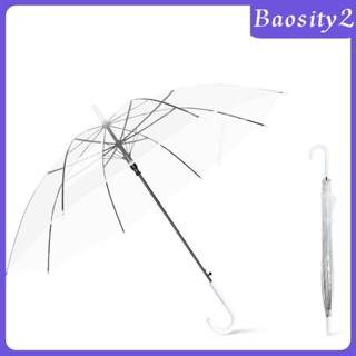 [Baosity2] ร่มกันฝน แบบใส จับง่าย กันแดด สําหรับตีกอล์ฟ เดินป่า ท่องเที่ยว
