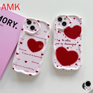 Amk เคสโทรศัพท์มือถือแบบใส ลายคลื่นหัวใจ 3D สําหรับ Realme 10 C55 C53 C35 C33 C31 C30 C30S C25 C15 C12 C21 C20 C11 C2 9i 8i 8 7 7i 6 5 5i 6i narzo 50a 50i 50 prime pro เคส STNYK