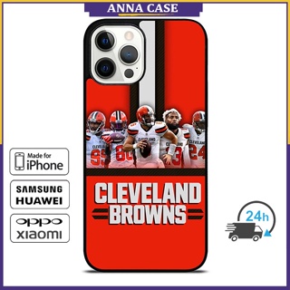 เคสโทรศัพท์มือถือ ลาย Cleveland Browns Squad สําหรับ iPhone 14 Pro Max 13 Pro Max Samsung Galaxy Note10+ S21Ultra