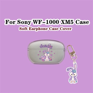 【คุณภาพสูง】เคสหูฟังนิ่ม แบบใส ลายการ์ตูน สร้างสรรค์ สําหรับ Sony WF-1000 XM5 WF-1000 XM5