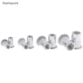Flashquick 100 x เหล็กอลูมิเนียม หมุดย้ํา เม็ดมีด น็อตริฟนัท M4 / M5 / M6 / M8 ชุด
 ดี