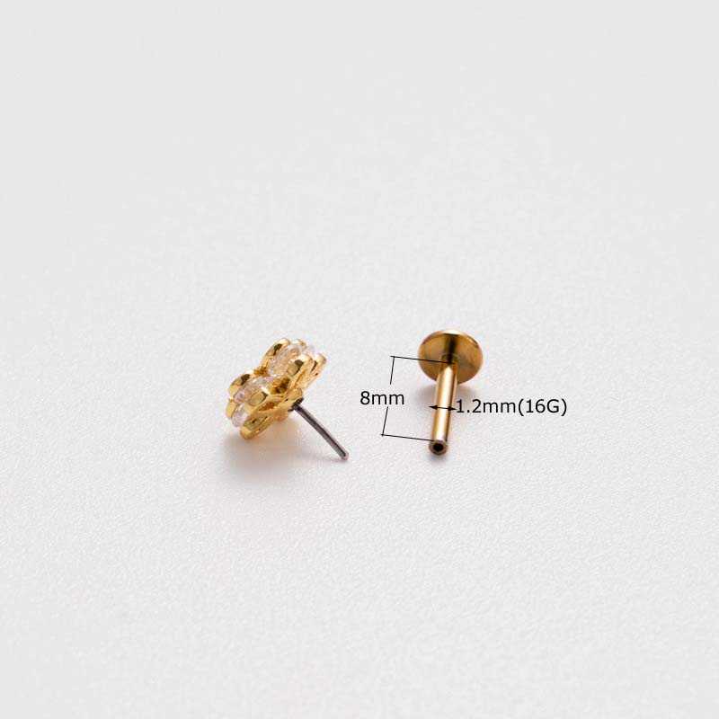 ต่างหูสตั๊ด-เหล็กไทเทเนียม-g23-16-เกจ-รูปดวงจันทร์-ผึ้ง-ดอกไม้-1-ชิ้น