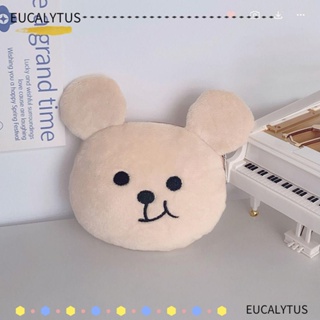 Eutus กระเป๋าสตางค์ พวงกุญแจ จี้ตุ๊กตาหมีน่ารัก ขนาดเล็ก 2 ชิ้น
