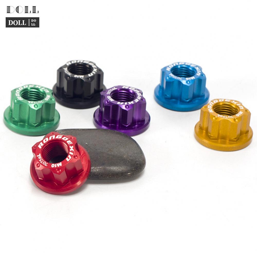 24h-shiping-bike-wheel-axle-nut-nut-purple-rear-wheel-red-wheel-axle-aluminum-alloy-black