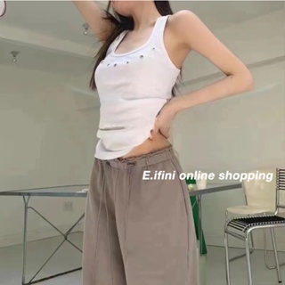 E.ifini เสื้อยืดผู้หญิง สะดวกสบาย และทันสมัย  ins คุณภาพสูง High quality ทันสมัย A90K1OK 36Z230909