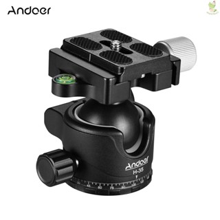 Andoer H-35 อะแดปเตอร์ขาตั้งกล้องพาโนรามา หัวบอล ร่องตัว U แรงโน้มถ่วงต่ํา 8.9