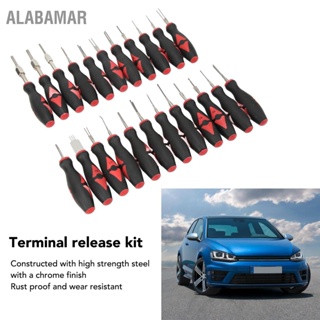 ALABAMAR 23PCS Terminal Release Kit Chrome Finish Rust Proof Comfort Grasp Portable Replacement For Mercedes‑Benz