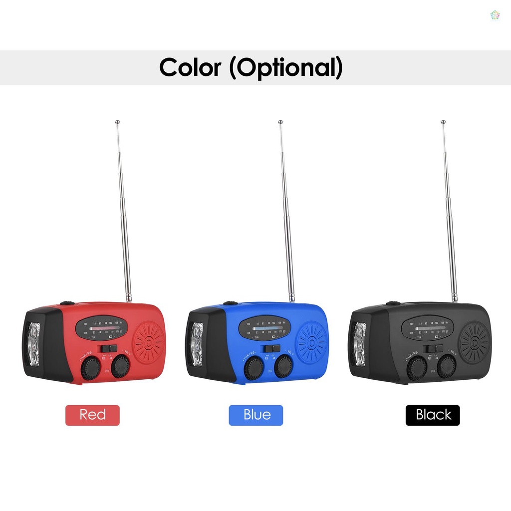 audioworld-แบตเตอรี่สํารองฉุกเฉิน-วิทยุ-am-fm-2000mah-แบบพกพา-ชาร์จได้-พร้อมที่ชาร์จพลังงานแสงอาทิตย์