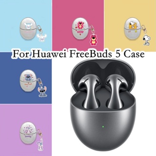 【คุณภาพสูง】เคสหูฟัง แบบนิ่ม ลายการ์ตูน สําหรับ Huawei FreeBuds 5 Huawei FreeBuds 5