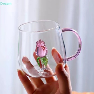 &lt;Dream&gt; แก้วมัก แบบใส ทนความร้อน พร้อมหูจับ ลายน่ารัก 3D ของขวัญเทศกาลที่ดีที่สุด ลดราคา