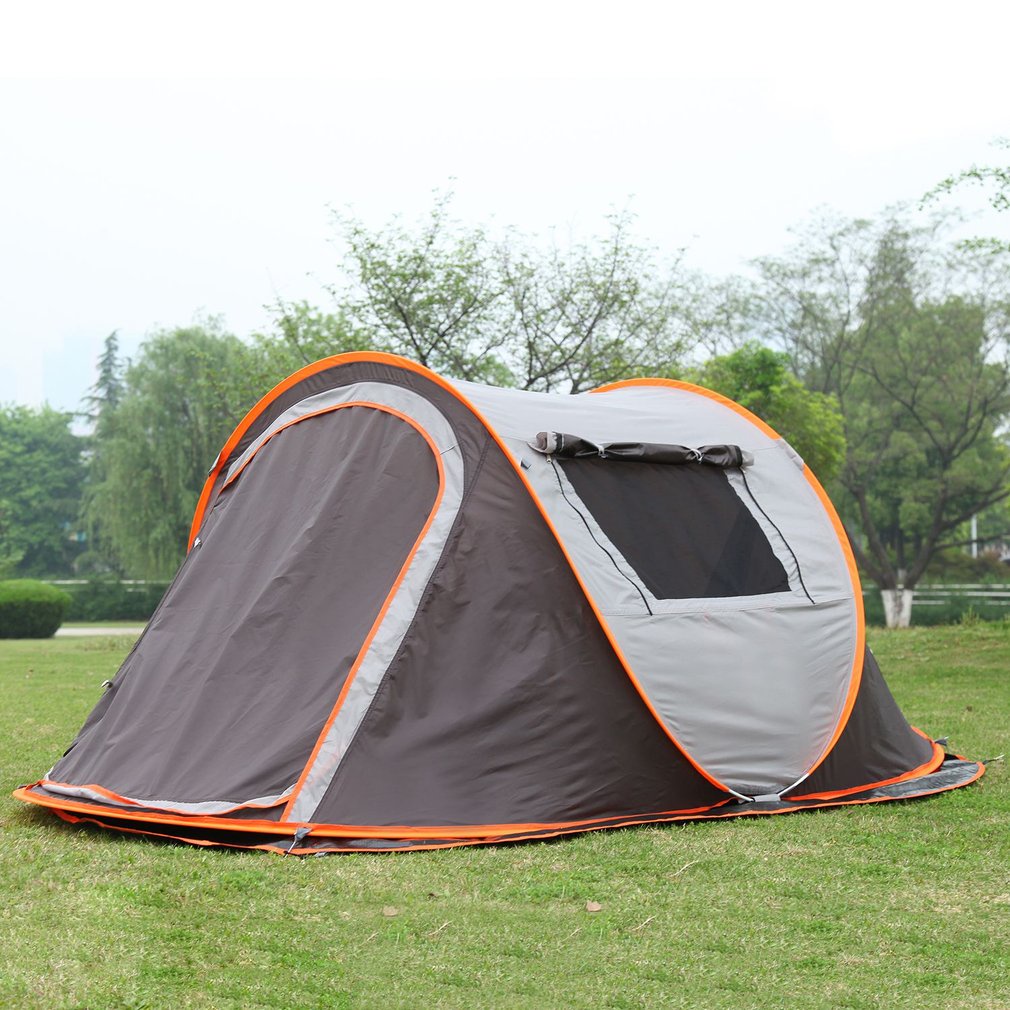 thickened-silver-plating-oxford-cloth-tent-for-3-4-persons-with-2-support-rods