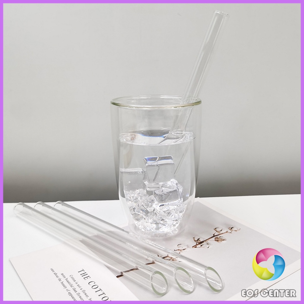 e-c-หลอดดูดน้ำ-แบบแก้วใส-ปลายเฉียง-ใช้ดื่มชานม-ชาไข่มุข-ความยาว-20-cm-glass-straw