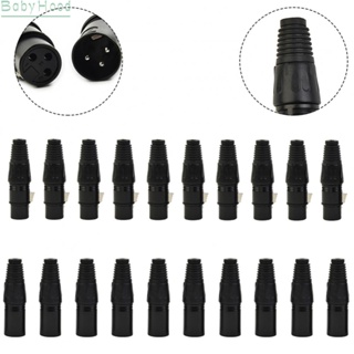 【Big Discounts】Connector 10Pair 3 Pin Male&amp;Female Audio Black Plastic + Iron Portable#BBHOOD