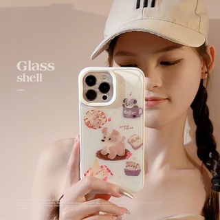 เคสซิลิโคน ลายการ์ตูนลูกสุนัขน่ารัก สําหรับ Iphone 14 11 12 13 PRO MAX AT0587