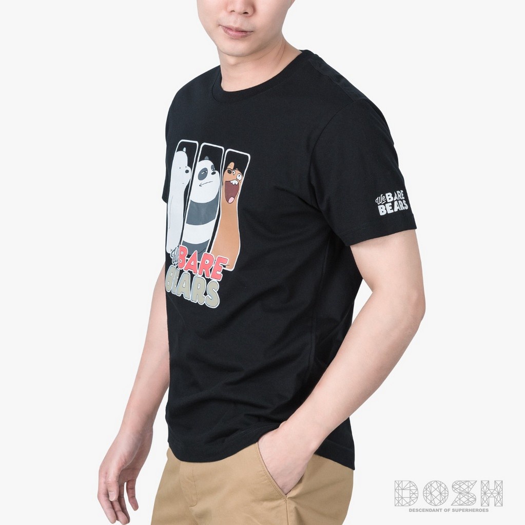 yf41-เสือยืดผู้ชาย-เสื้อยืดผ้าคอตตอน-เสื้อยืดผ้าฝ้าย-dosh-unisex-t-shirts-we-bare-bears-เสื้อยืด