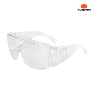 PUMPKIN พัมคิน - แว่นตานิรภัย รุ่นครอบแว่นตา รุ่น PTT-GG1 เลนส์ ผลิตจากโพลีคาร์บอนเนต ใส ช่วยป้องกัน UV 100% ดีเยี่ยม