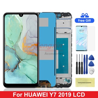 หน้าจอแสดงผล Lcd ดิจิทัล 6.26 นิ้ว Y7 2019 พร้อมกรอบ แบบเปลี่ยน สําหรับ Huawei Y7 Pro 2019 Y7 Prime 2019